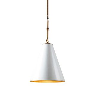 Monte Carlo Ceiling Pendant Small White and Brass