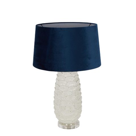 ThurnTree Coral Ceramic Table Lamp Base White