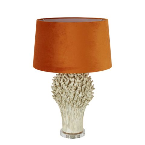 Staghorn Coral Ceramic Table Lamp Base White