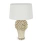 Staghorn Coral Ceramic Table Lamp Base White- Base Only