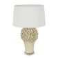 Staghorn Coral Ceramic Table Lamp Base White