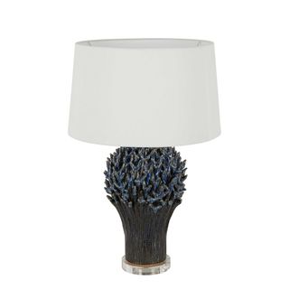 Staghorn Coral Ceramic Table Lamp Base Blue- Base Only