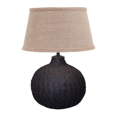 Topiary - Bronze - Metal Ball Table Lamp with Metal Leaves Base Only