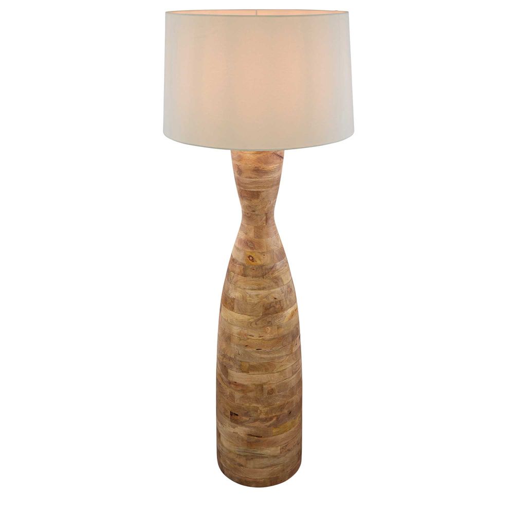 Traditional wooden floor on sale lamp base