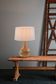 Sarod Table Lamp Base Dark Natural- Base Only