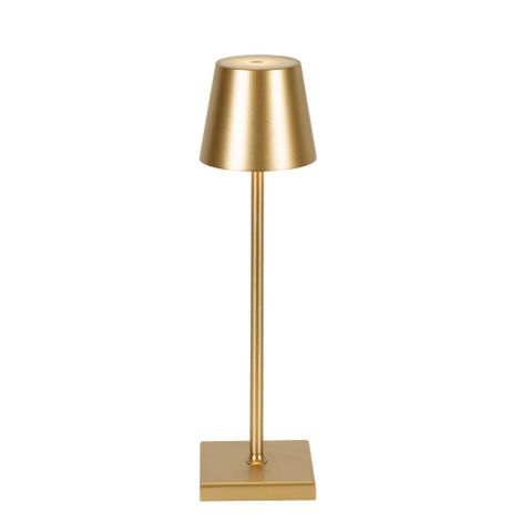 Lorenzo Rechargeable Touch Dimming Table Lamp Gold