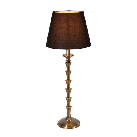 Jordan Table Lamp Base Antique Brass- Base Only