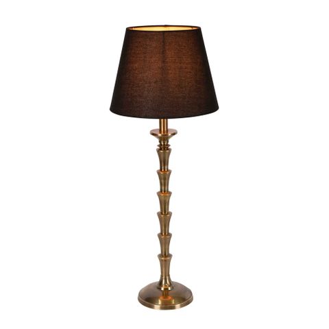 Jordan Table Lamp Base Antique Brass