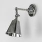 Utopia Wall Light with Metal Shade Antique Silver