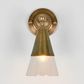 Otto Wall Light With Glass Shade Antique Brass