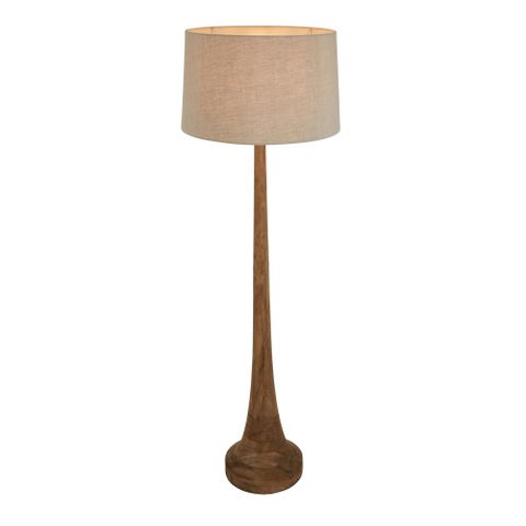 Lancia Floor Lamp Base Large Dark Natural