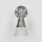 Otto Wall Light With Glass Shade Antique Silver