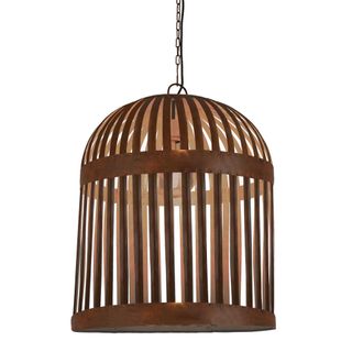 Esch Cage Ceiling Pendant Rust