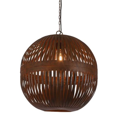 Esch Ball Ceiling Pendant Rust