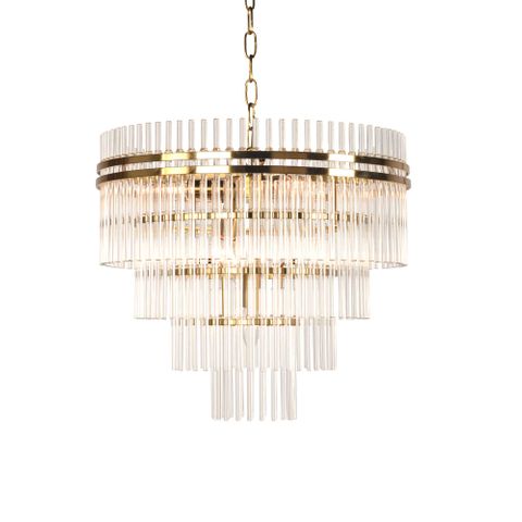 Infinity Chandelier Brass