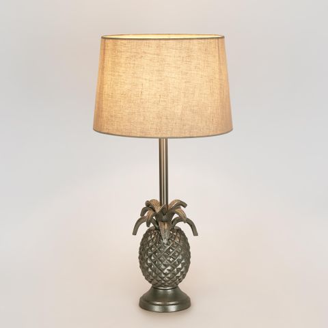St Martin Table Lamp Base Antique Silver