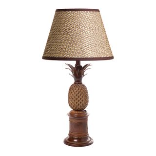 Bermuda Pineapple Table Lamp Base Brown- Base Only