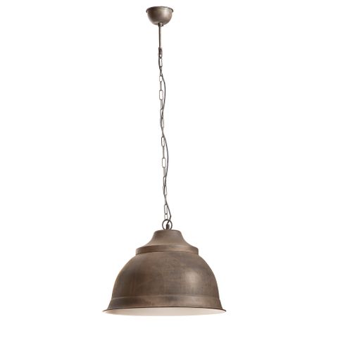 Brasserie Overhead Ceiling Pendant Large Rust