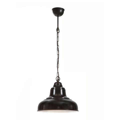 Brasserie Overhead Ceiling Pendant Small Black