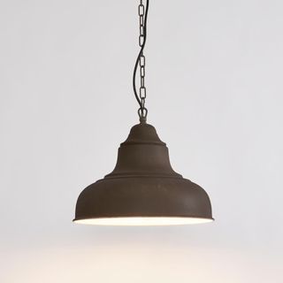 Brasserie Overhead Ceiling Pendant Small Rust