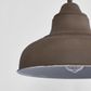 Brasserie Overhead Ceiling Pendant Small Rust