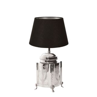 Kensington Table Lamp Base Small Shiny Nickel