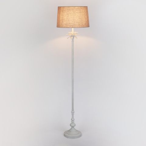 Casablanca Floor Lamp Base White- Base Only
