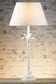 Casablanca Table Lamp Base White- Base Only