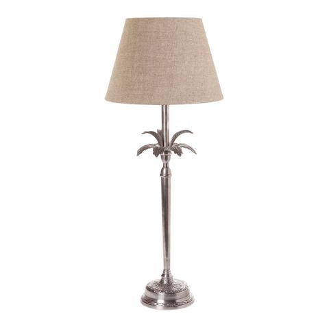 Casablanca Table Lamp Base Antique Silver- Base Only