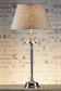 Casablanca Table Lamp Base Antique Silver