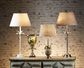 Casablanca Table Lamp Base Antique Silver- Base Only
