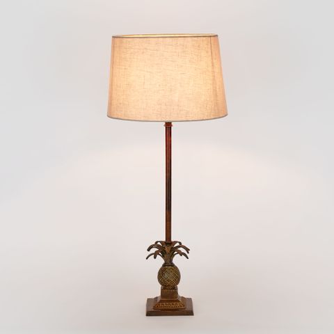 Caribbean Pineapple Table Lamp Base Brown