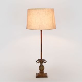 Caribbean Pineapple Table Lamp Base Brown- Base Only