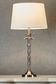Bahama Table Lamp Base Small Silver- Base Only