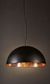 Alfresco Dome Ceiling Pendant Lamp Black and Copper