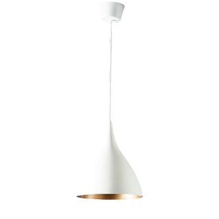 MacMillan Ceiling Pendant Small Round White and Brass