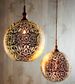 Moroccan Ball Ceiling Pendant Medium Silver