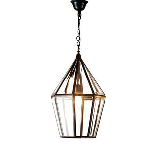 Belmont Glass Ceiling Pendant Black