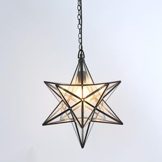 Star Ceiling Pendant Large Black