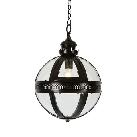 Saxon Ceiling Pendant Small Black