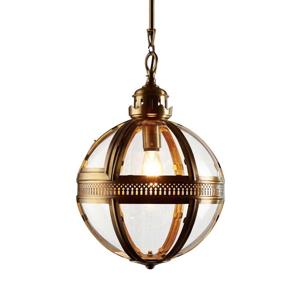 Black and antique brass deals ceiling light