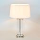 Iris Glass Table Lamp Base Polished Nickel- Base Only