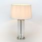 Iris Glass Table Lamp Base Polished Nickel