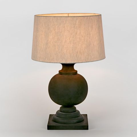 Coach Table Lamp Base Black- Base Only