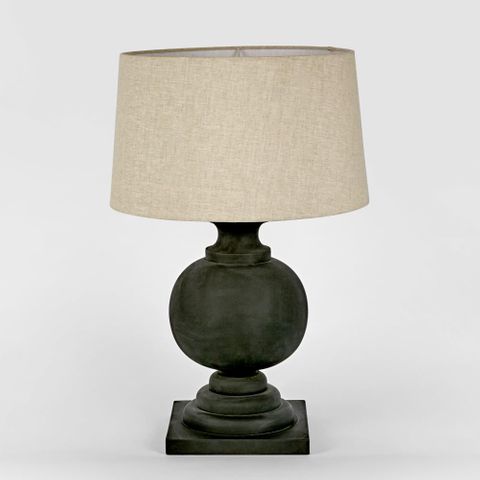 Coach Table Lamp Base Black- Base Only