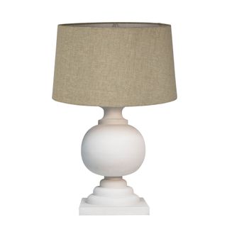Coach Table Lamp Base White- Base Only