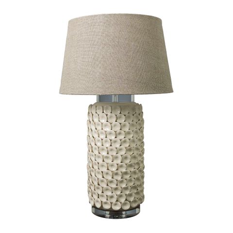 Kenilworth Ceramic Table Lamp Base Cream- Base Only