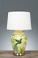 Caribbean Bird Ceramic Table Lamp Base Green and Yellow- Base Only