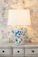 Raffles Bird Ceramic Table Lamp Base White- Base Only