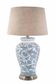 Aviary Ceramic Table Lamp Base Blue and White